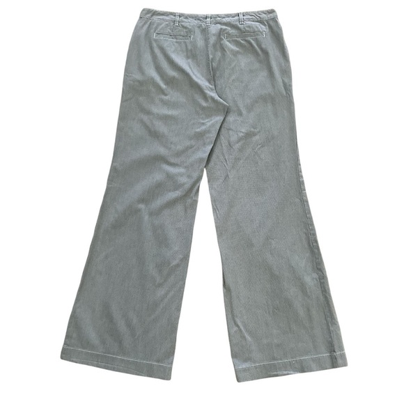 LAND’S END Wide Leg Seersucker Cotton Pants - Size 8 Fit 1 - Picture 2 of 5